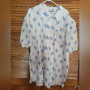 Tipsy Elves NWT Mens Prehistoric Dinosaur Patriotic Button Down Size 3XL